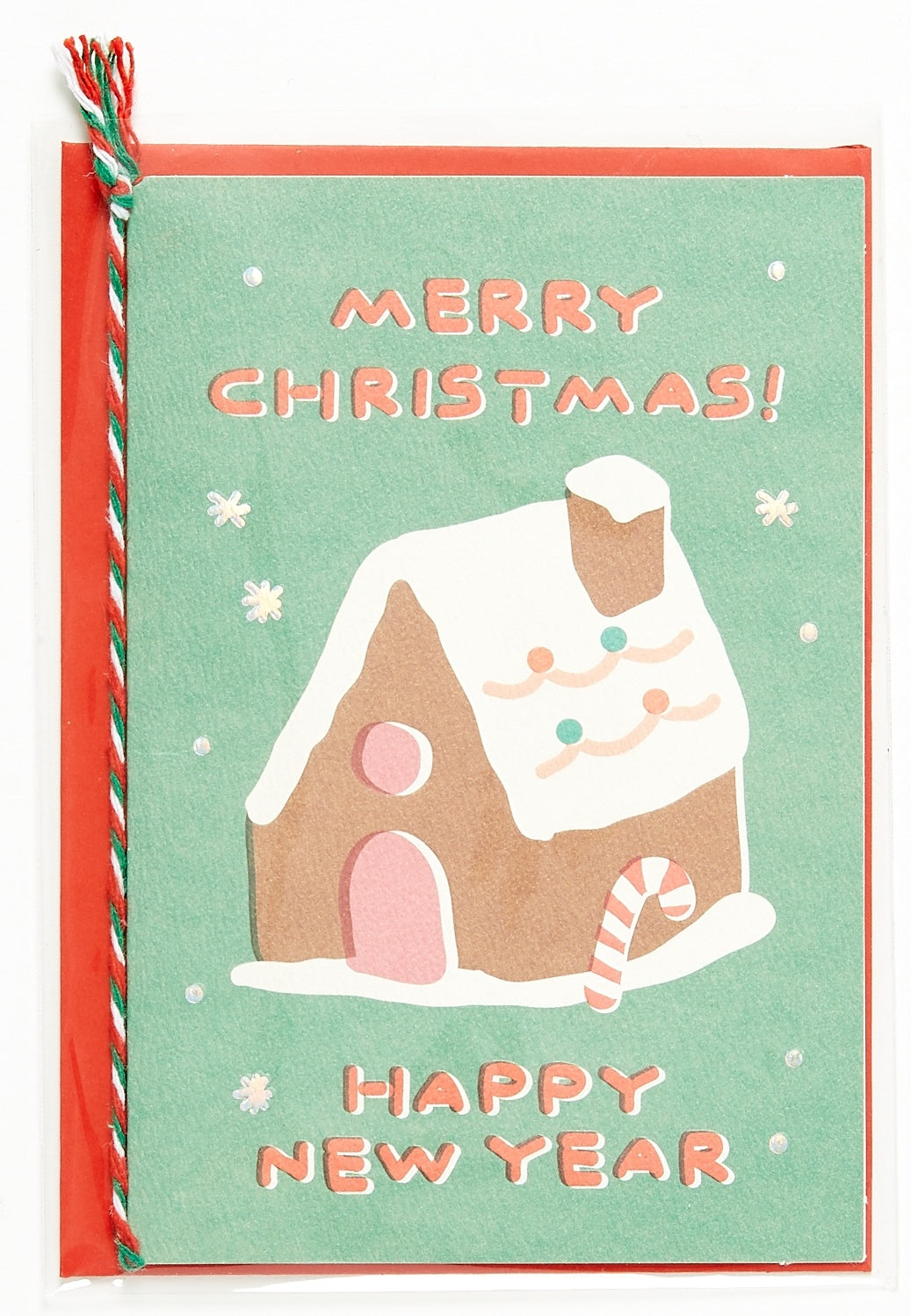 CHRISTMAS CARD COOKIE HOUSE