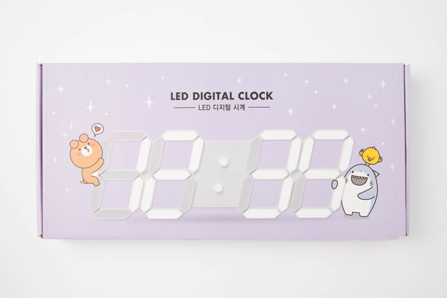 LED Digital Italic Clock (Large)