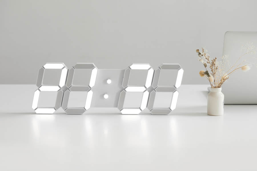 LED Digital Italic Clock (Large)