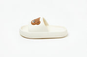 Pom Pom Slippers: Bear 255 (White)