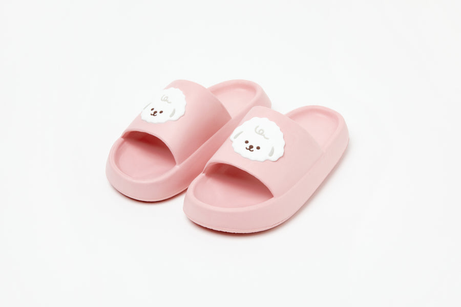 Pom Pom Slippers: Bichon 235 (Pink)