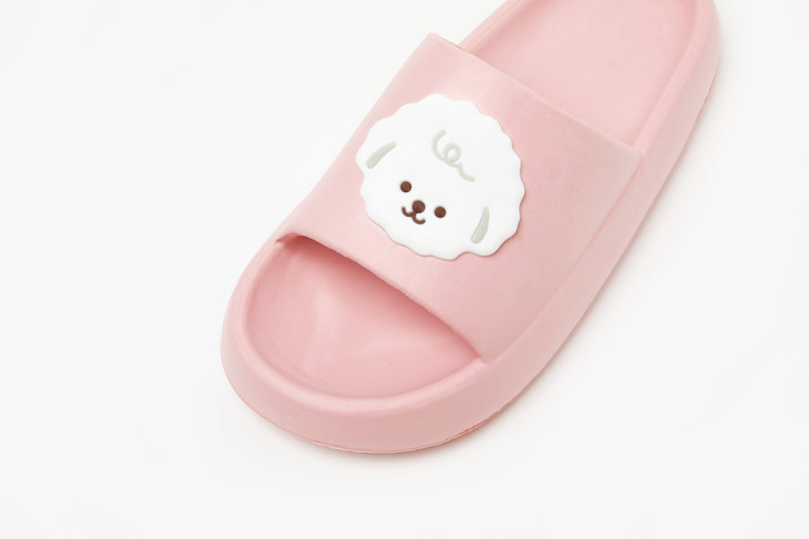 Pom Pom Slippers: Bichon 255 (Pink)