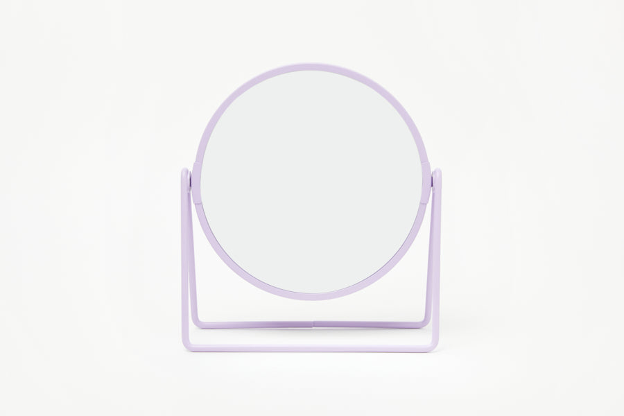 Circle Desk Mirror 3X (Purple)