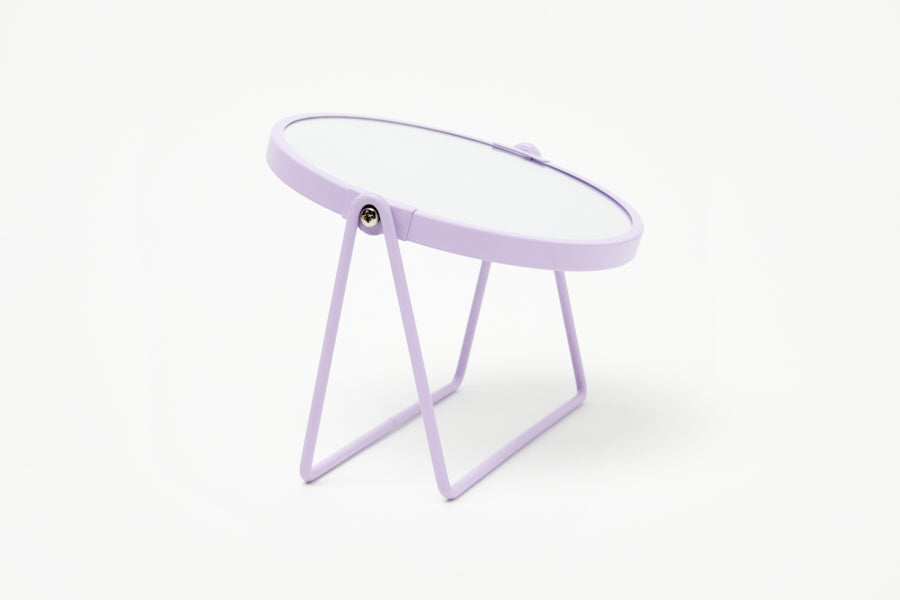 Circle Desk Mirror 3X (Purple)