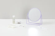 Circle Desk Mirror 3X (Purple)