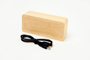 Digital Bamboo Wooden Desk Clock (Large)