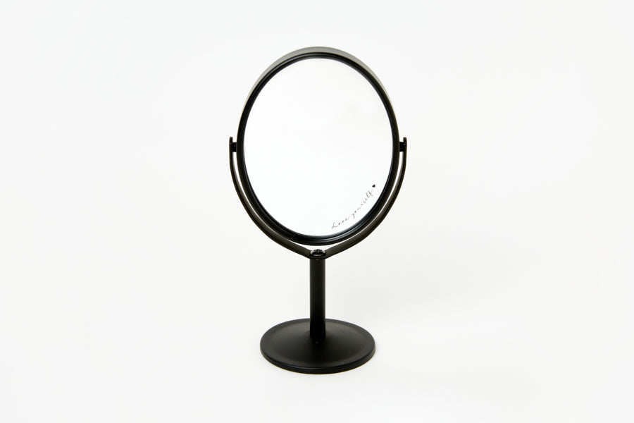 Matte Black Oval Desk Mirror (XS)