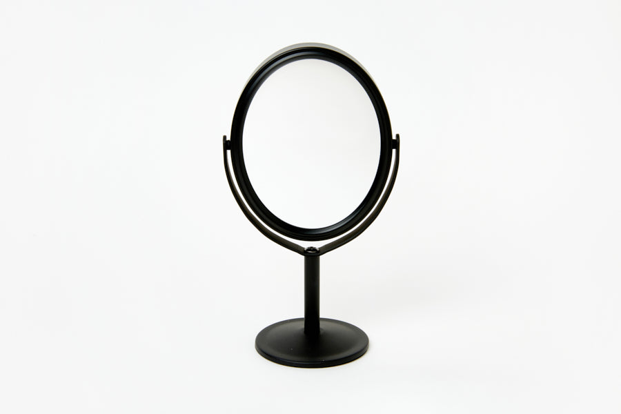 Matte Black Oval Desk Mirror (XS)