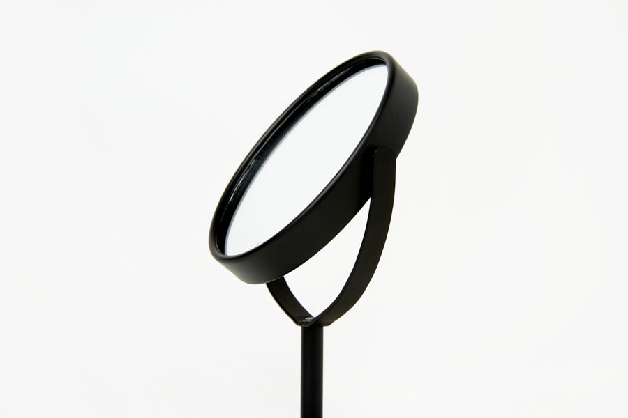 Matte Black Oval Desk Mirror (XS)