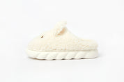 Fur Slippers: Bichon (Cream)