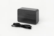 Digital Black Wooden Desk Clock (Medium)