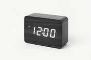 Digital Black Wooden Desk Clock (Medium)