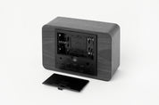 Digital Black Wooden Desk Clock (Medium)