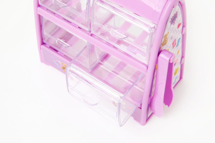 Candy Storage Box - 4 Drawer Purple