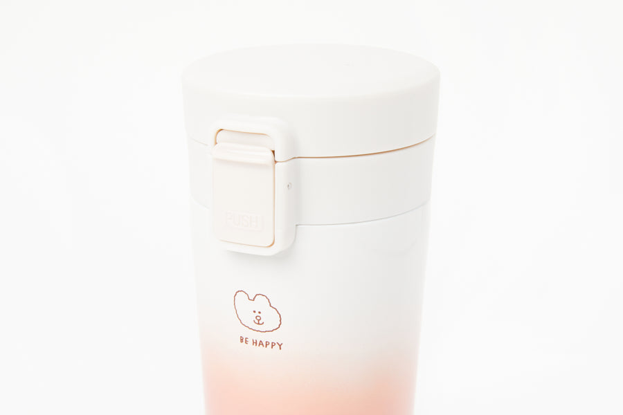 Button Tumbler: Cream Coral (380ml)