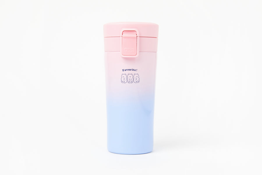 Button Tumbler: Pink Purple (380ml)