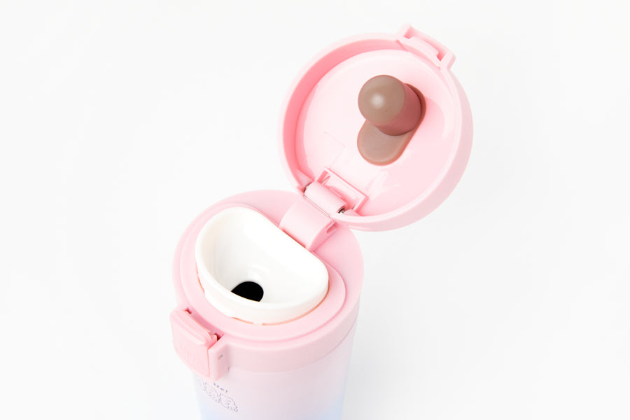 Button Tumbler: Pink Purple (380ml)