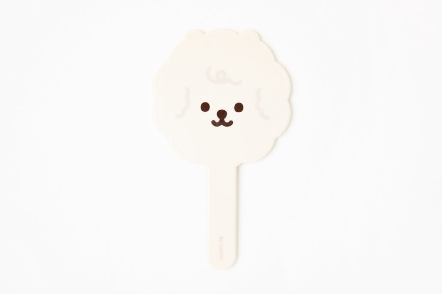 Character Hand Mirror - Bichon (Ivory)