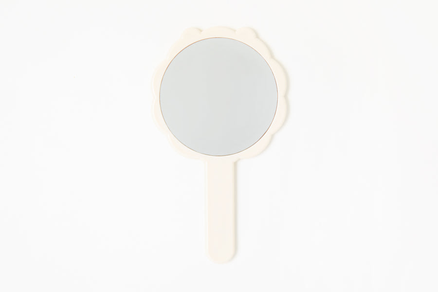 Character Hand Mirror - Bichon (Ivory)