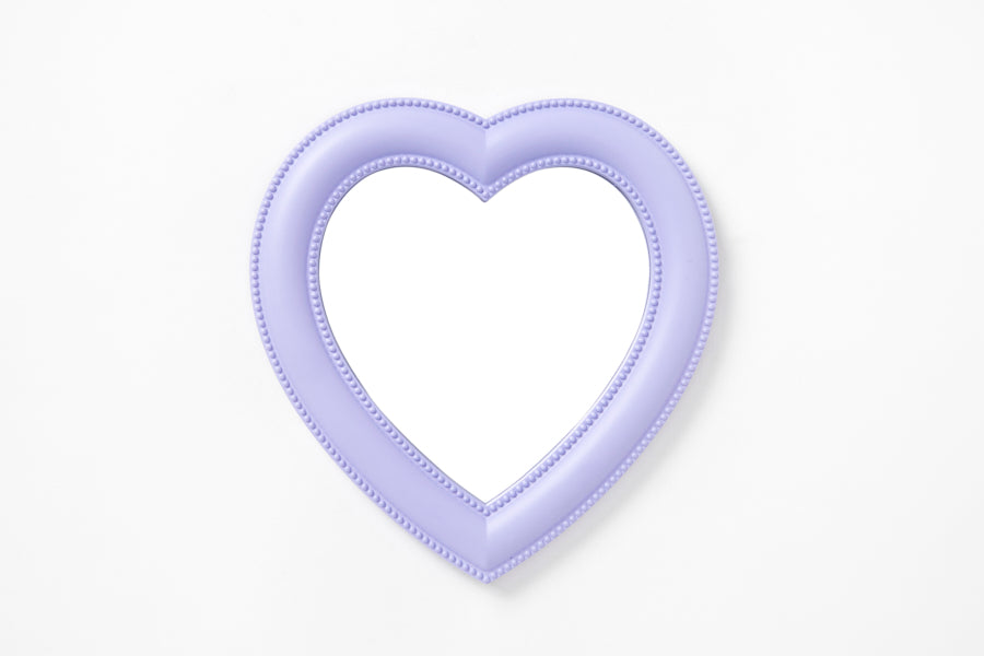 Lavender Heart-Shaped Tabletop Mirror (Small)