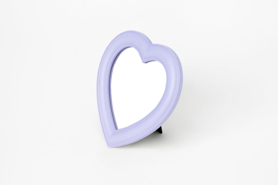 Lavender Heart-Shaped Tabletop Mirror (Small)