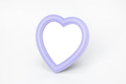 Lavender Heart-Shaped Tabletop Mirror (Large)