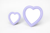 Lavender Heart-Shaped Tabletop Mirror (Large)