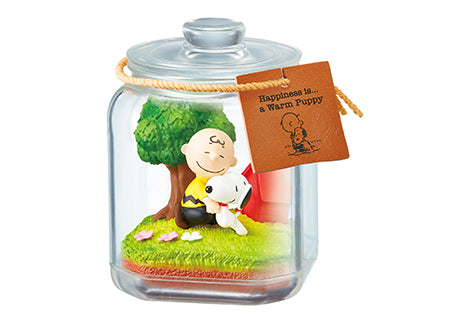 Re-ment Snoopy & Friends Terrarium Happiness with Snoopy