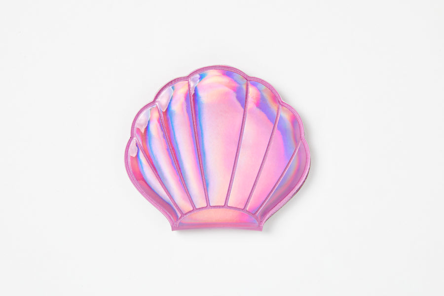 Compact Shell Hand Mirror - Pink