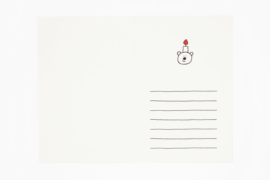 Card 'Happy Birthday' Rabbit Red