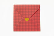 Card 'I Love You' Simple Bear Red