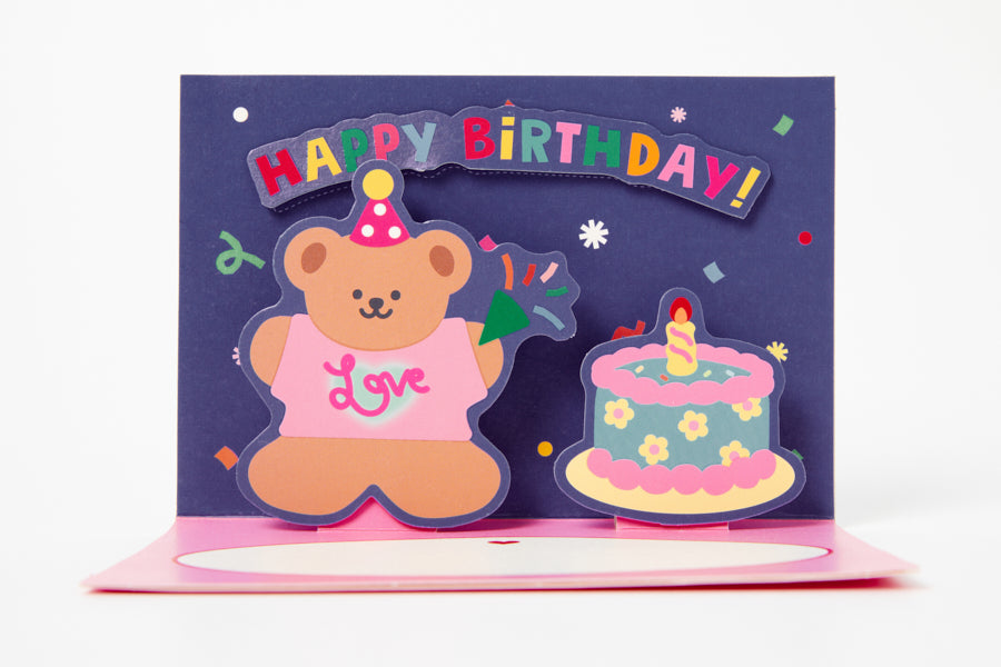 Pop-Up Card 'Happy Birthday' Bear