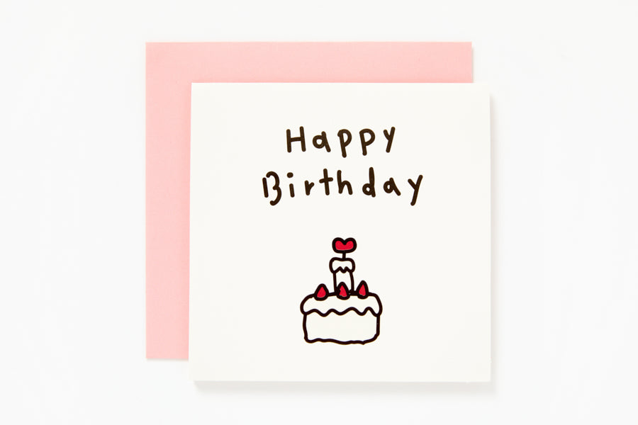 Pop-Up Card 'Happy Birthday' Rabbit Pink