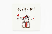 Pop-Up Card 'Surprise' Rabbit Red