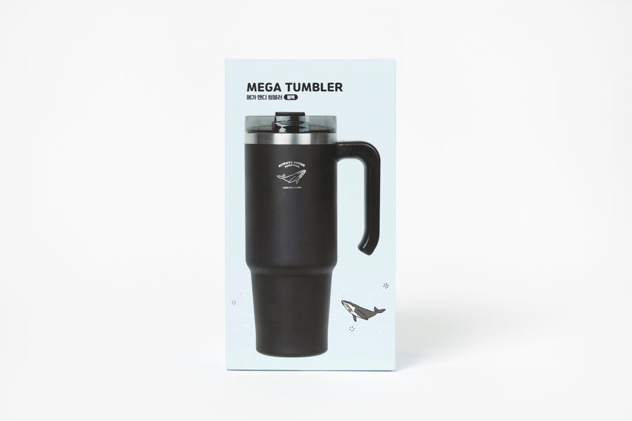 TUMBLER MEGA HANDY BLACK (900ML)