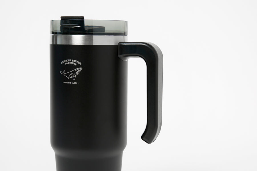 TUMBLER MEGA HANDY BLACK (900ML)