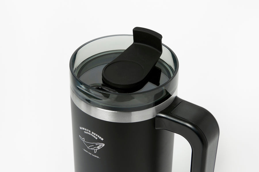 TUMBLER MEGA HANDY BLACK (900ML)