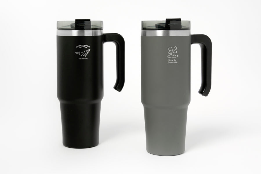 TUMBLER MEGA HANDY BLACK (900ML)