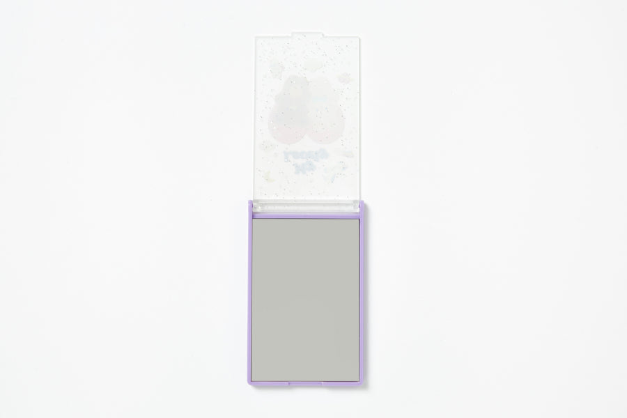 Pocket Transparent Cover Mirror - My Lovely Bunny Bear