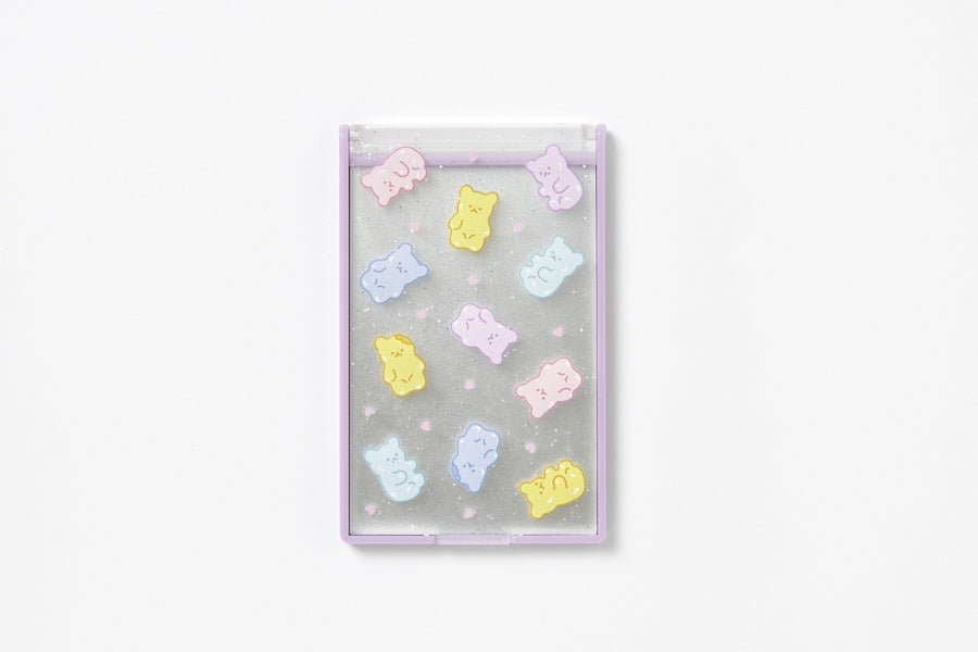 Pocket Transparent Cover Mirror - Gummy Bears