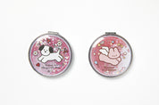 Glitter Puppy Dual Hand Compact Mirror