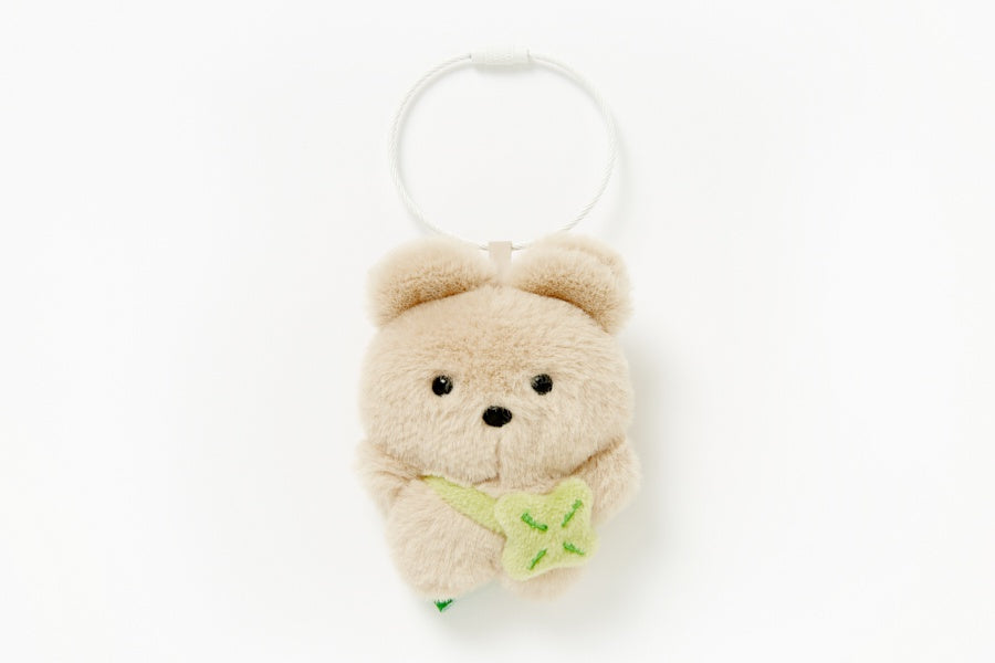 Bag Charm Bear with Clover