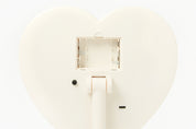 LED Table Mirror - Ivory Heart