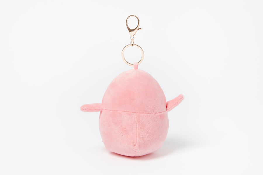 KEYRING I LOVE YOU FAT GUIN PINK