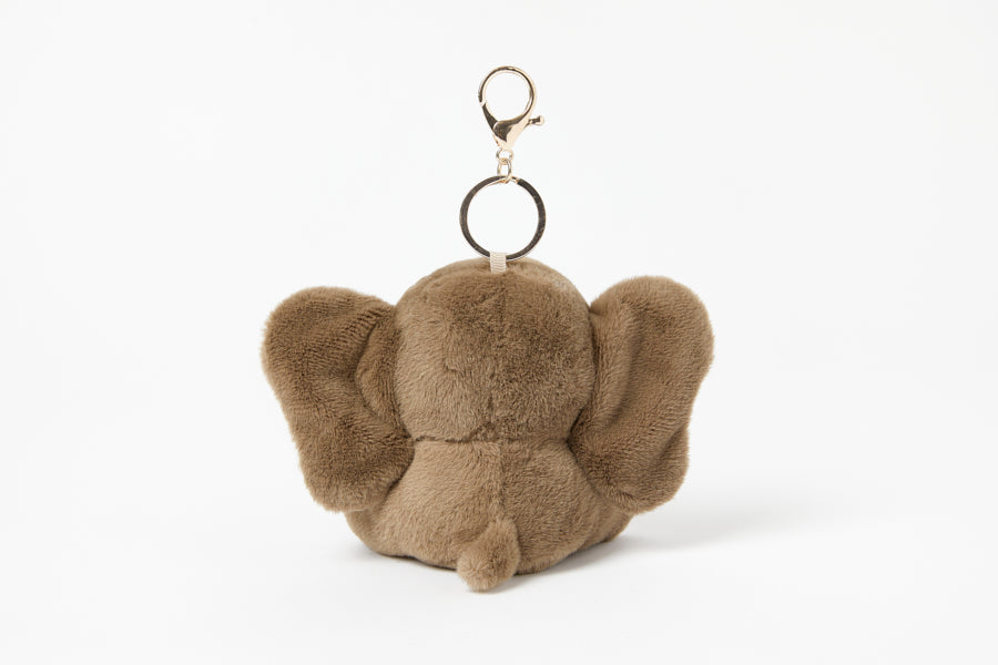 KEYRING I LOVE YOU ELEPHANT BROWN