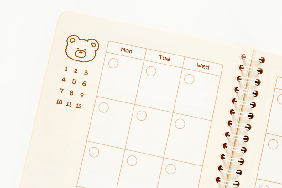 Study Planner 3 Month Bear