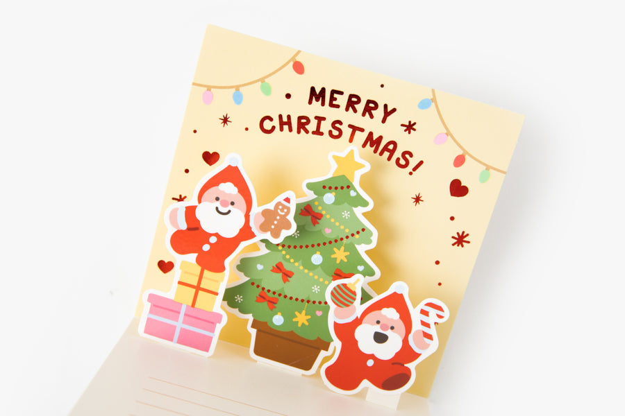 Christmas Pop-Up Card - Gift Santa