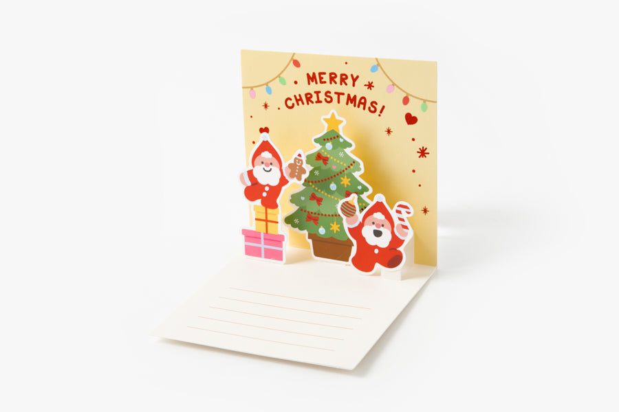 Christmas Pop-Up Card - Gift Santa