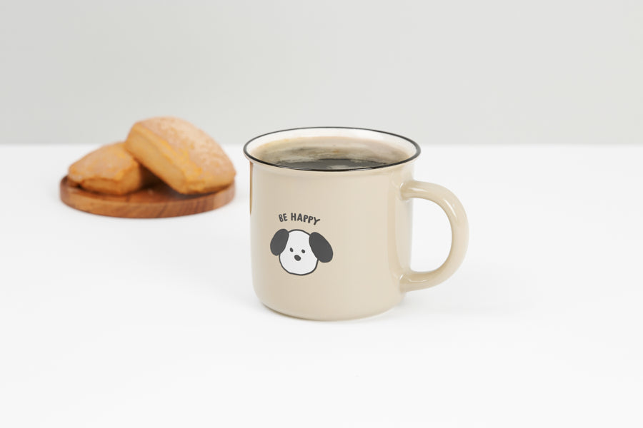 Mug Line Colour Collection - Grey Dog