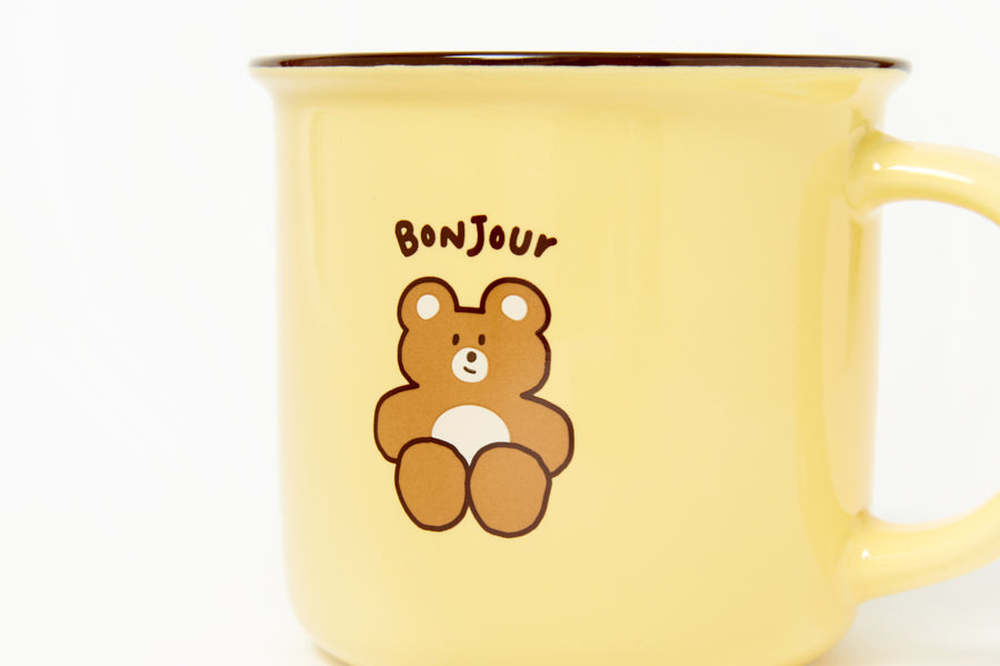 Mug Colour Line Collection - Yellow Bear